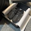 Thick Bottom Flat Bottom Comfortable Lazy One Pedal Birkenstocks Rhinestone Bag Head Half Slippers Women Wear Summer and Autumn New