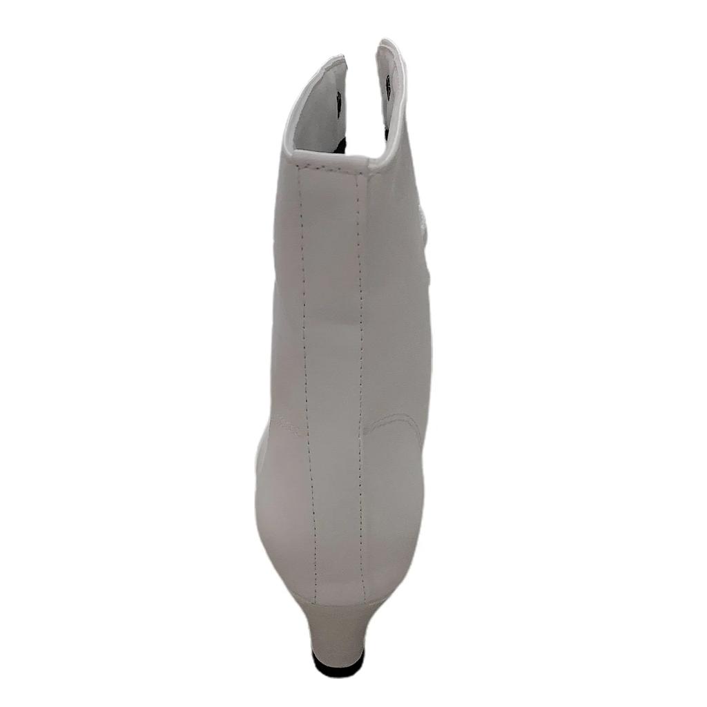 Botas de Moda de Suela Gruesa de Color Sólido para Mujer Talla Grande Comodidad con Puño Botines de Lana Plataforma Cuñas Zapatos de Algodón Media Caña