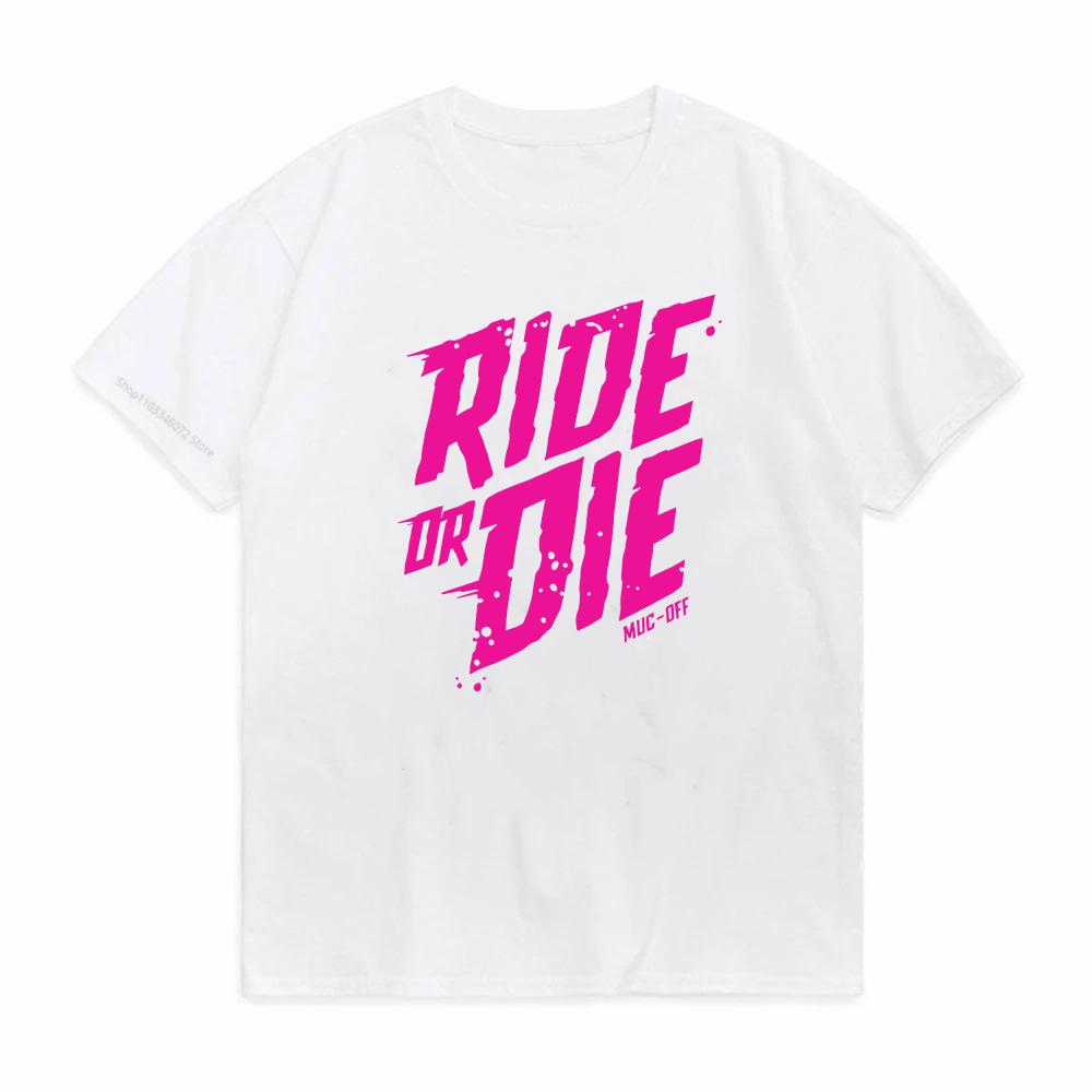 T-shirt Design Ride Or Die Moda Vintage Top Morbido Stampa Grafica Tee Per L'Uso Quotidiano Abbigliamento Maglietta Casual Magliette a Maniche Corte