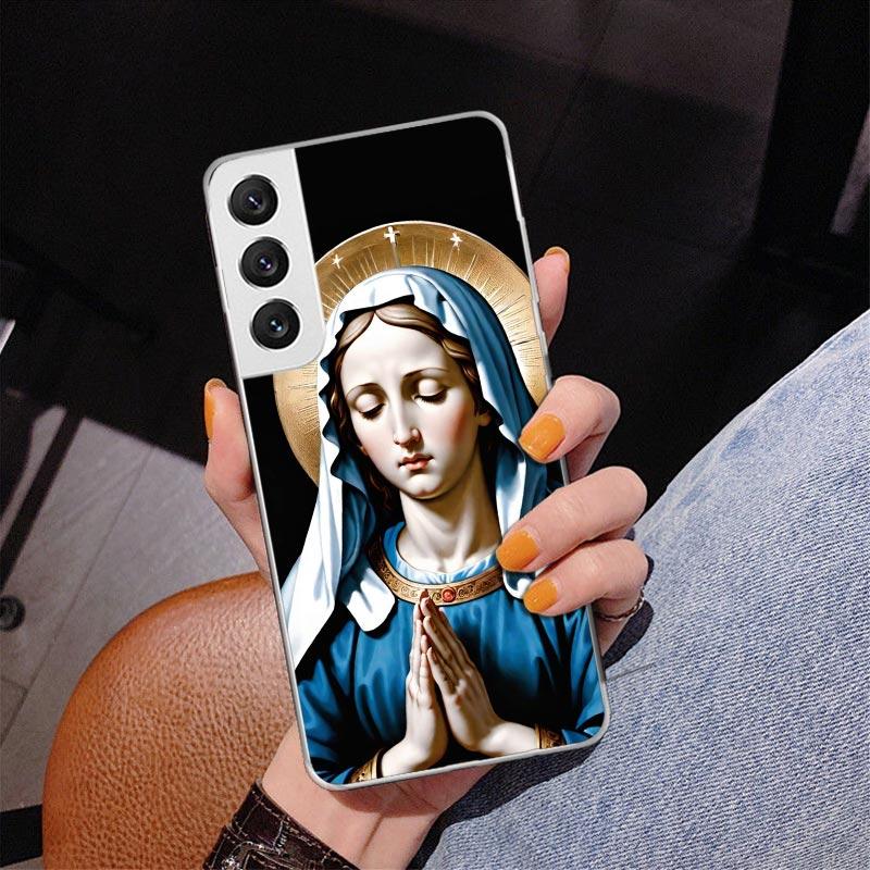 Virgin De Guadalupe Virgen Mary Phnoe Case for Samsung Galaxy S26 S25 Edge S23 S24 Ultra S22 Plus S21 S20 FE Unique Cover Soft C