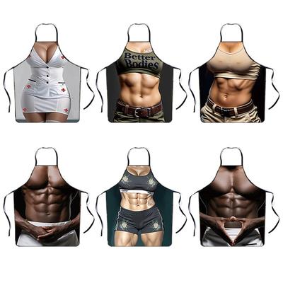 Hochwertige Optik Barbecue Kreativ, Lustig Und Unterhaltsam 3D Gedruckt Wasser- Schönheitsmädchen Schürze.