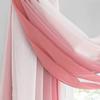 Terrassen Schal Gardine Bogen Vorhang Veranda Hof Hochzeitszeremonie Party Dekoration Transparenter Voile Tüll Fensterpaneel