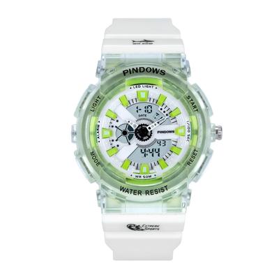 Ladies Sports Wristwatch Analog Digital LED Display 50m Water-Resistant Multi-Function Fitness Tracker Running Hiking Outdoor