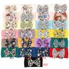 baby new children's hair accessories cute baby floral seamless wide headscarf nylon bow baby headband
