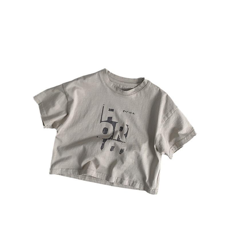 Korean-Style Children's Short-Sleeve T-Shirt (2025): Summer Fashion for Boys, Girls, and Babies