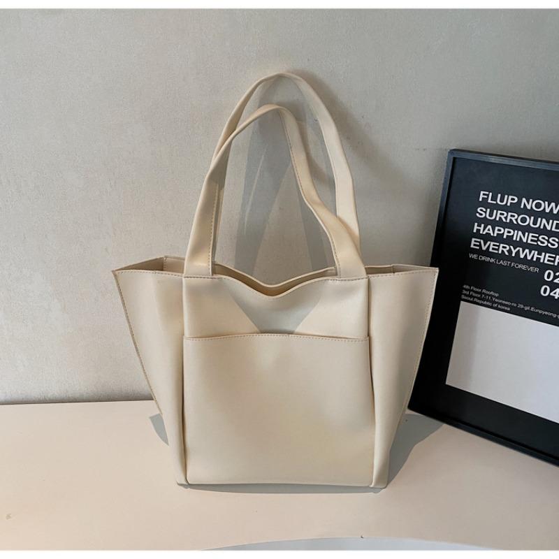 Women's Bag New Bag Women's Shoulder Bag Temperament Commuter Bag Soft Leather Fashion Versatile Portable Tote Bag