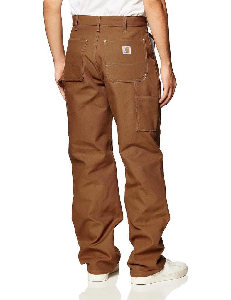 Carhartt Duck Utility Work Dungaree Size US 34W x Black Men's Double-Front Pants, B01, Size 30L, Color