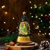 Christmas Tree Shaped LED Oil Light Handmade Festival Tabletop Ornament Decorative Lamp Decoration for Home and Office