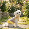 Ruffle Striped Dog Rainbow Striped Skirt Comfortable Dog Cooling Vest Dog Summer Vest  Casual Wear