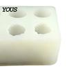 Easy Release Jelly Molds Strawberry Shaped Silicone Mold, DIY Mousse Cake Ice Cream for Chocolate Maker, Baking Resin Candle Soap Making Craft