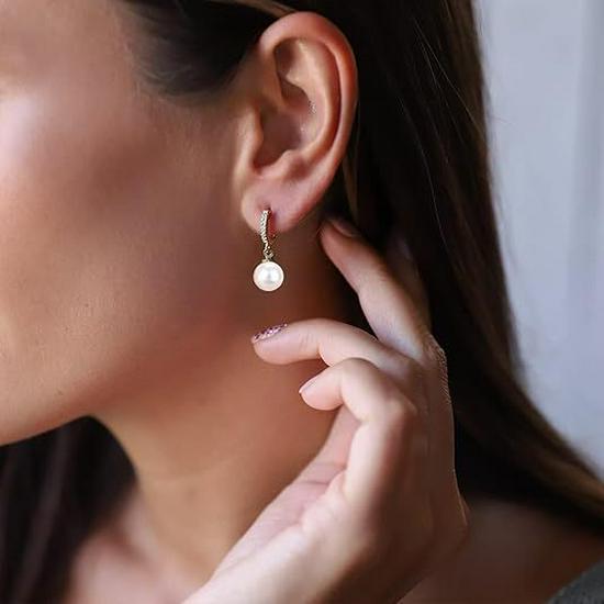 2024 Black Pearl Diamond Ear Cuffs: Elegant, Slimming, Versatile, High-End