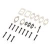 24pcs Exhaust Manifold Bolt Gasket Kit Metal Alloy Replacement for Dodge for Cummins 5.9L 12V