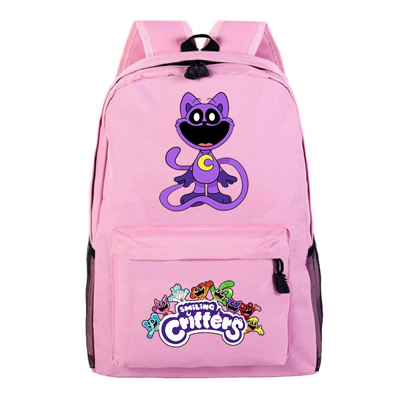 Cartoon Printed Children'S Backpack, Animation Schoolbag, Male And Female Primary And Secondary School Students Outdoor Travel Backpack