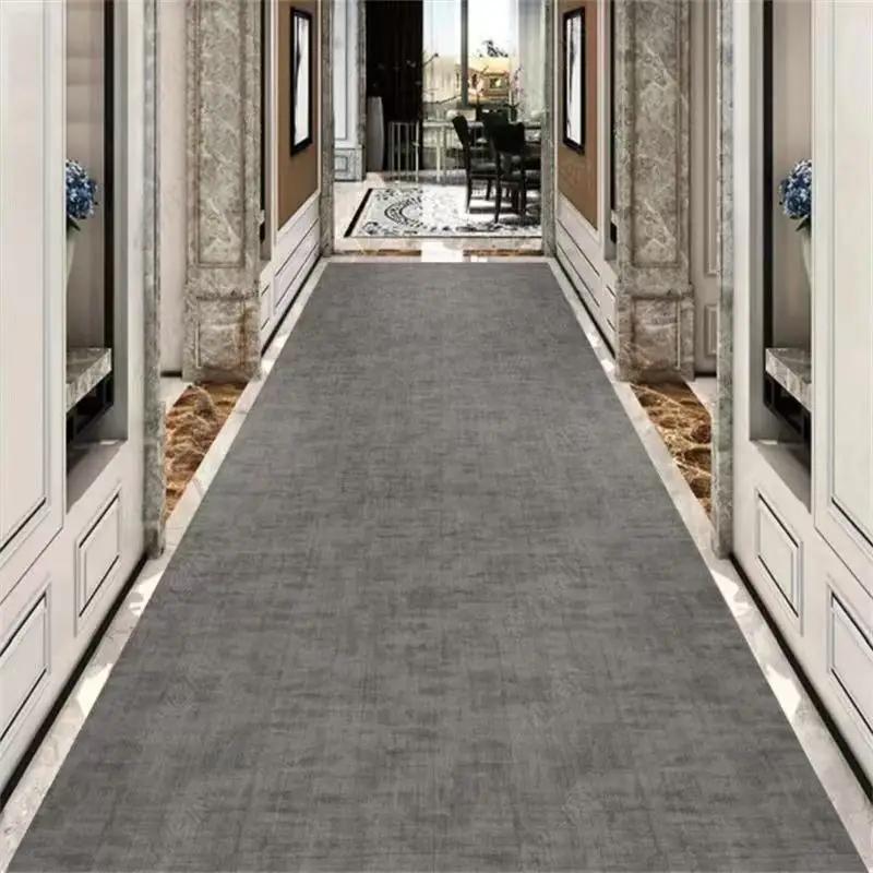 Nordic Modern Long Corridor Rug Anti-Slip Hallway Floor Mat for Living Room Hotel Aisle Runner Villa Home Decorative Carpet