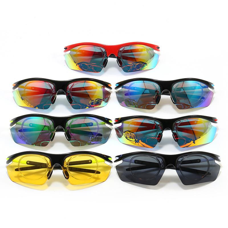 Cross Border New Outdoor Sports Cycling Glasses Card Myopia Inner Circle Sunglasses Running Mountain Climbing Eye Protection Wholesale