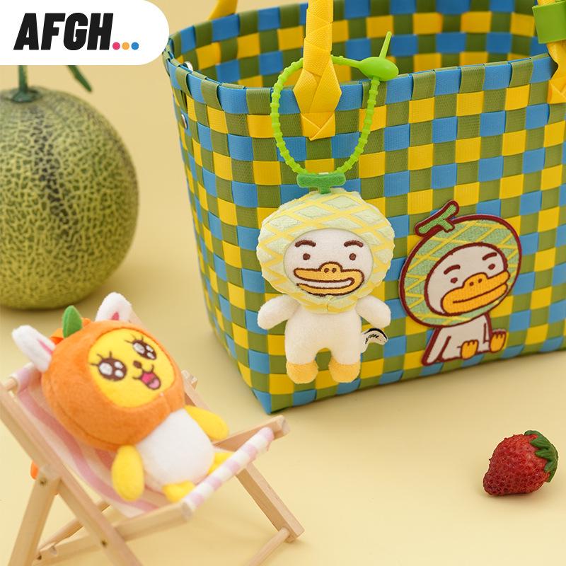Genuine KAKAO FRIENDS Fruit Plush Doll Keychain Charm