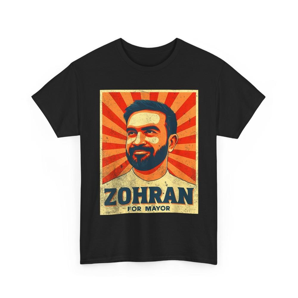 Zohran Mamdani for Mayor Merch Printed Shirt Zohran Mamdani Support TShirt Retro Men Women Casual Streetwear Fashion Cotton Tee