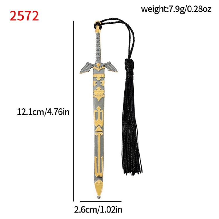 Swords Design Alloy Bookmarks With Decorative Tassels Martial Arts Inspired Metal Lightweight Book Marker