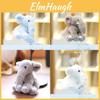 Elephant Plush Toy With Pp Cotton For Girls Gift Keychain And Bag Decor