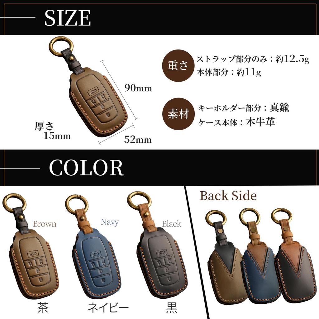 Krovat Toyota Schlüsseletui, 5 Tasten, Alphard, Vellfire Serie 30 Serie 40 [Echtes Leder