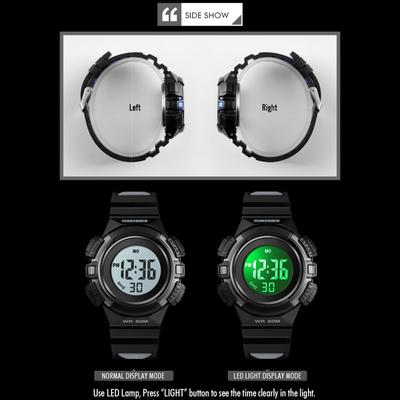 SKMEI 1485 Multifunction Unisex Digital Electronic Watch 50M Waterproof Casual Dress Watch for Men
