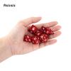7 Pcs Red White Metal Dice Maze Hollow Metal Polyhedral Dice Set Suitable for Role-Playing RPG  Board Game Card Game