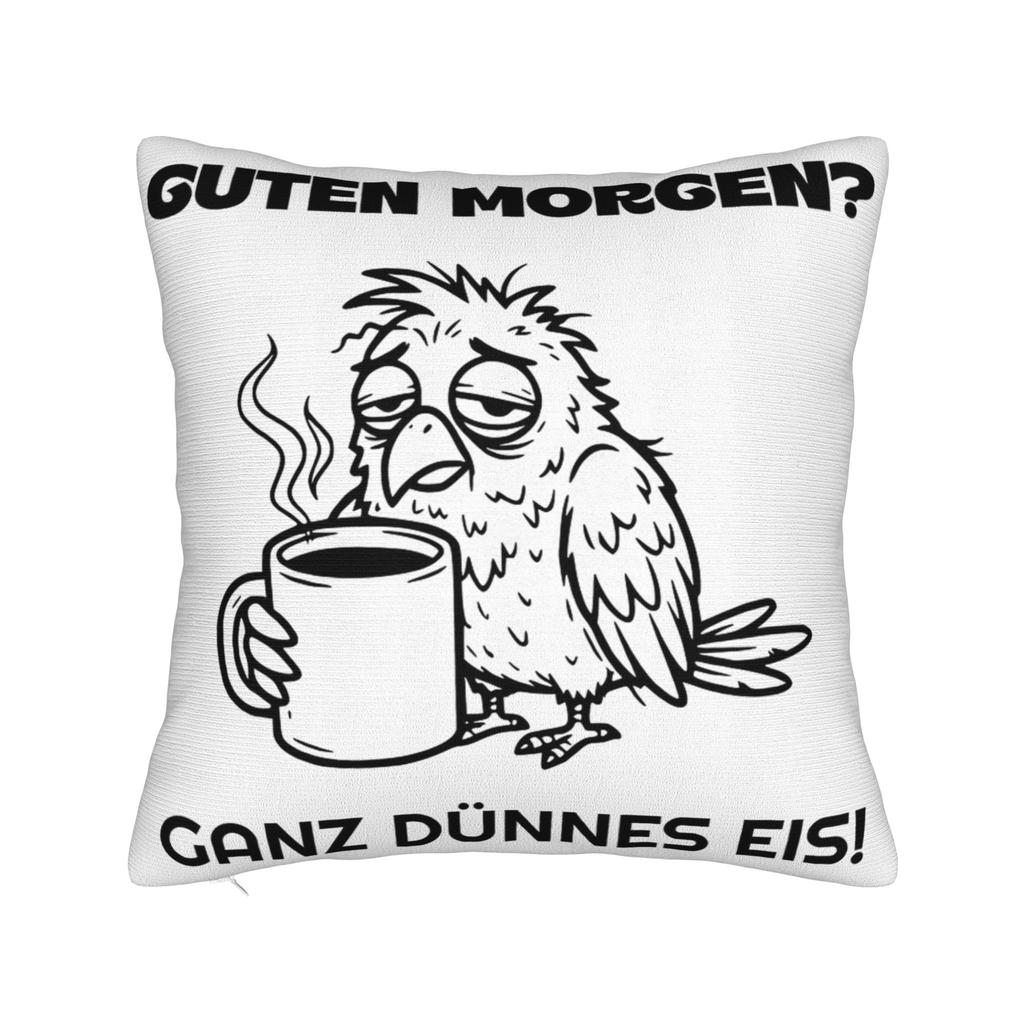 Guten Morgen Ganz Dnnes Eis Pillow Cover Accessories Printing Cushion Cover Decorative Pillow Case Cover Sofa Multiple Sizes