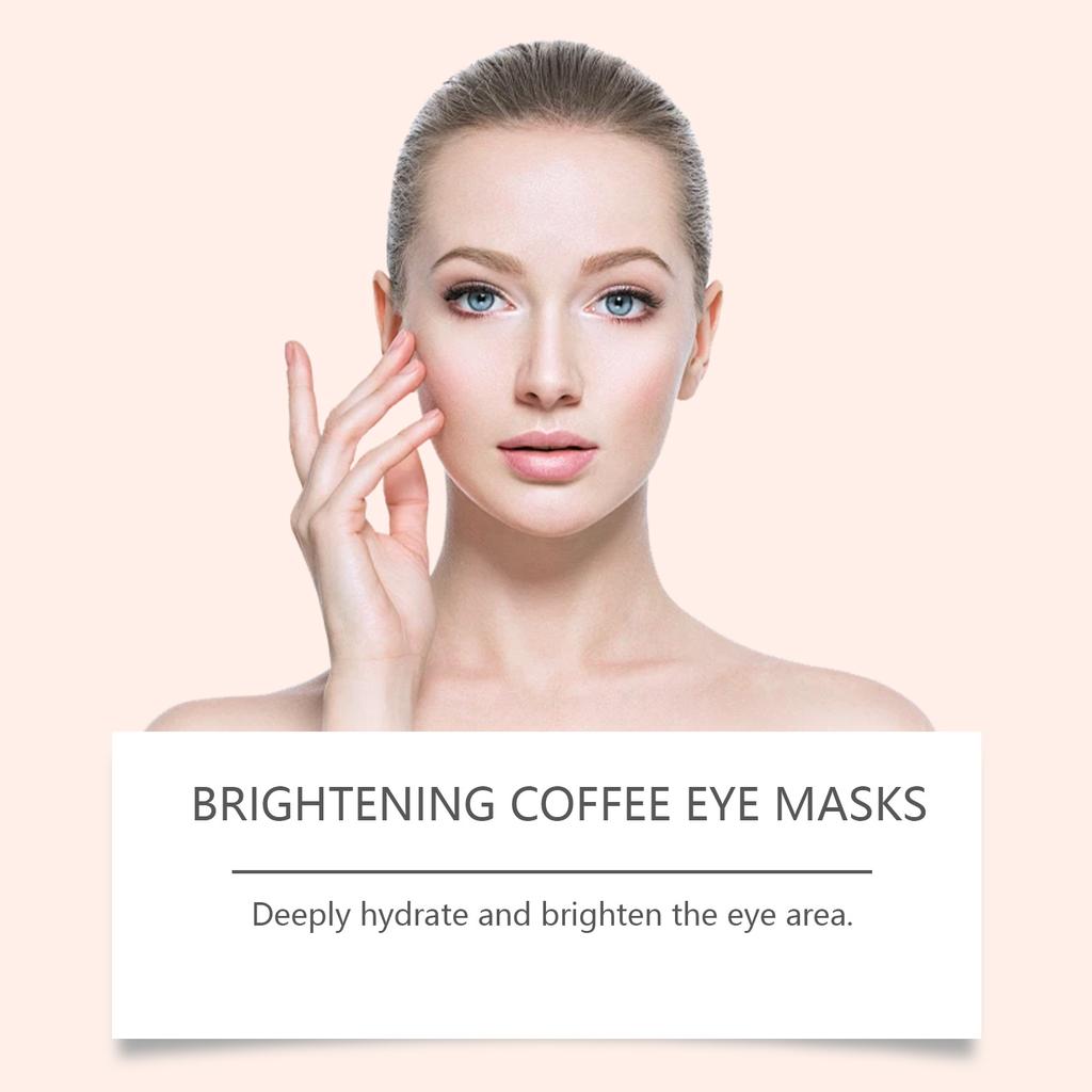 Caffeine Eye Mask Anti Dark Circles Puffyness Firming Lifting Fade Fine Lines Nourishing Brightening Wrinkle Remove Eyes Patche