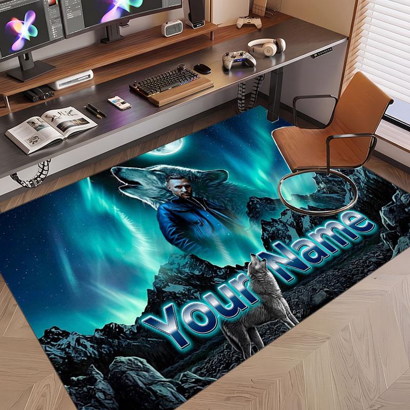 Custom Name Crystal Velvet Rug,Kontra K Comfortable Anti Slip Floor Mat For Room Decoration