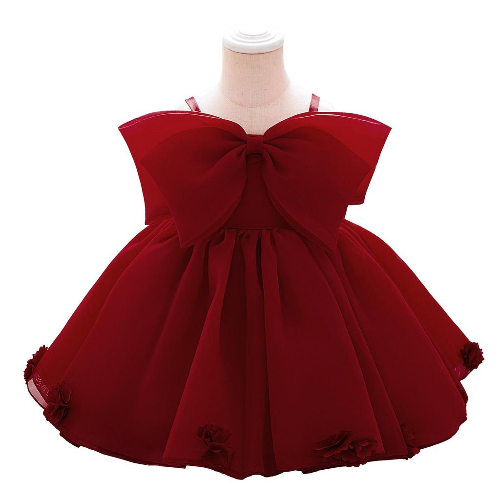 2026 Spring/Summer Flower Girl & Baby First Birthday Princess Ball Gown - Little Girl's Formal Party & Evening Dress.