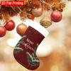 Christmas Decoration Fireplace Hanging Stocking 1pc Lush Green Pine Tree (8) Pattern Christmas Gift Socks, Chr