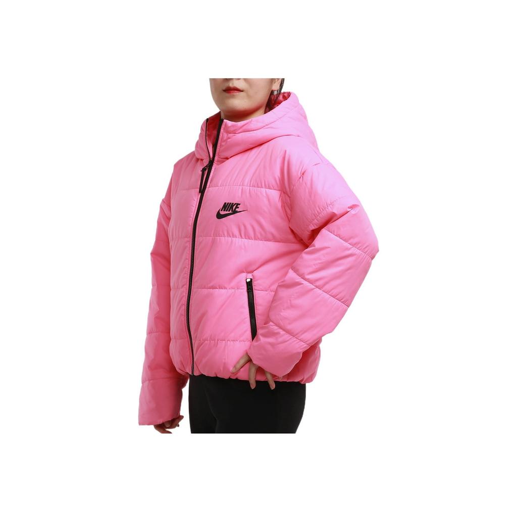 Nike Logo Printed Long Sleeve Cotton Jacket Women Jackets Pink CZ1467-607