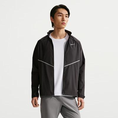 Men's Hooded Woven Windbreaker Jacket IF2370