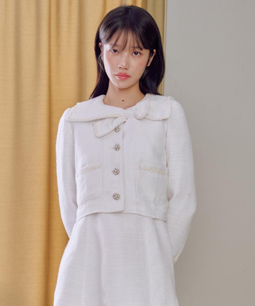 Zeroplanet Bella Tweed Jacket [White]