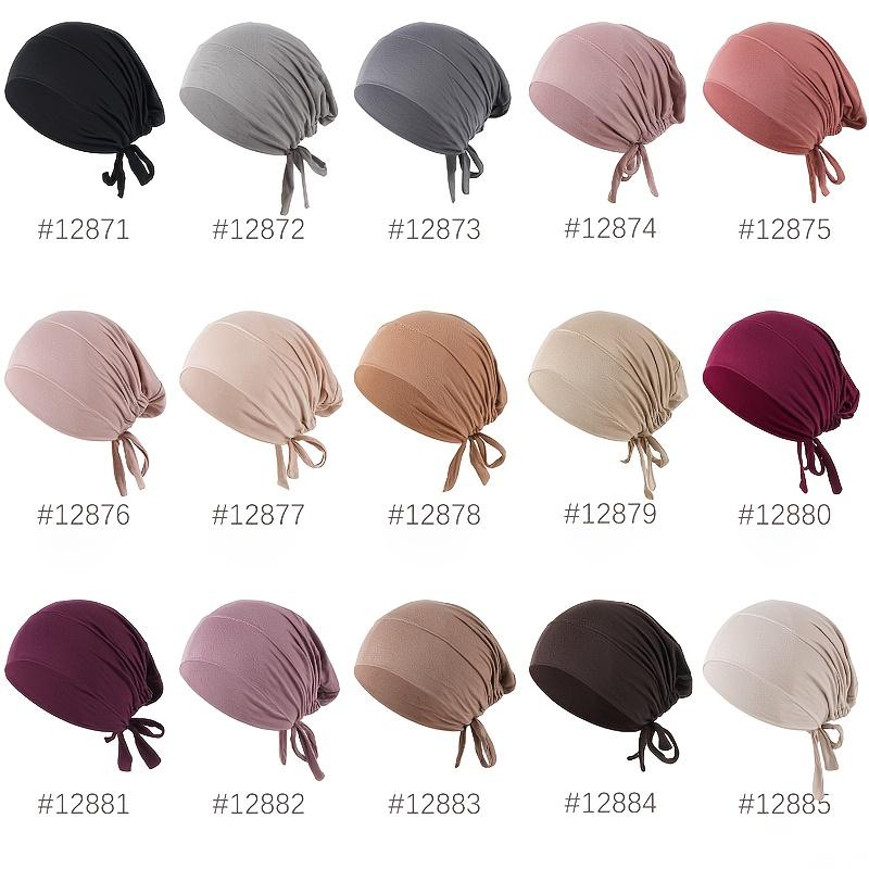 Eid Al-Fitr Ultra-Soft Stretch Fabric Muslim Headscarf Cap, Ethnic Style Turban, Headscarf Hat. Comfortable Fit Without Being Tight, Can Be Paired