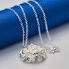 925 Sterling Silver 16-30 Inch Exquisite Rose Pendant Necklace, Women's Charm Wedding Gift, Jewelry Accessories