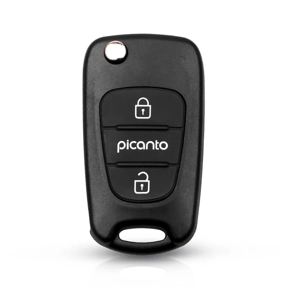 S For Hyundai Elantra I30 Ix35 Accent Solaris For Kia K2 K5 Sorento Sportage Car Key Shell 3 Buttons Flip Key Case