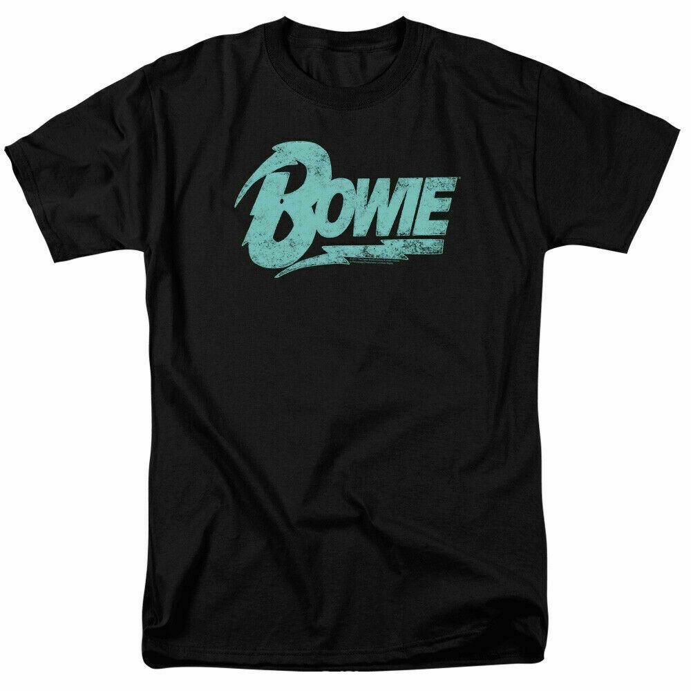 

26 David Bowie Logo T Shirt Licensed Rock Band Merchandise Short Sleeve Tee Black Unisex T-Shirt S разноцветный