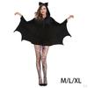 Bat Wing Black Cape Adult Halloween Womens Fancy Dress Costume