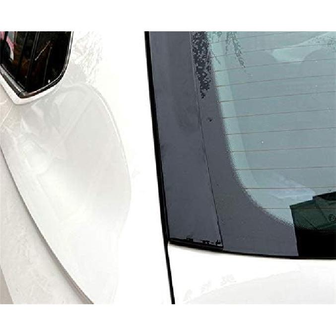 Black Rear Window Spoiler Side Wing Cover Trim 2pcs for Volkswagen VW Tiguan MK2 2017-2020