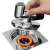 Black Silver Floor Drain Cover Snap Joint Double Purpose Multifunctional Tee Connector Anti-Overflow Insect Prevention