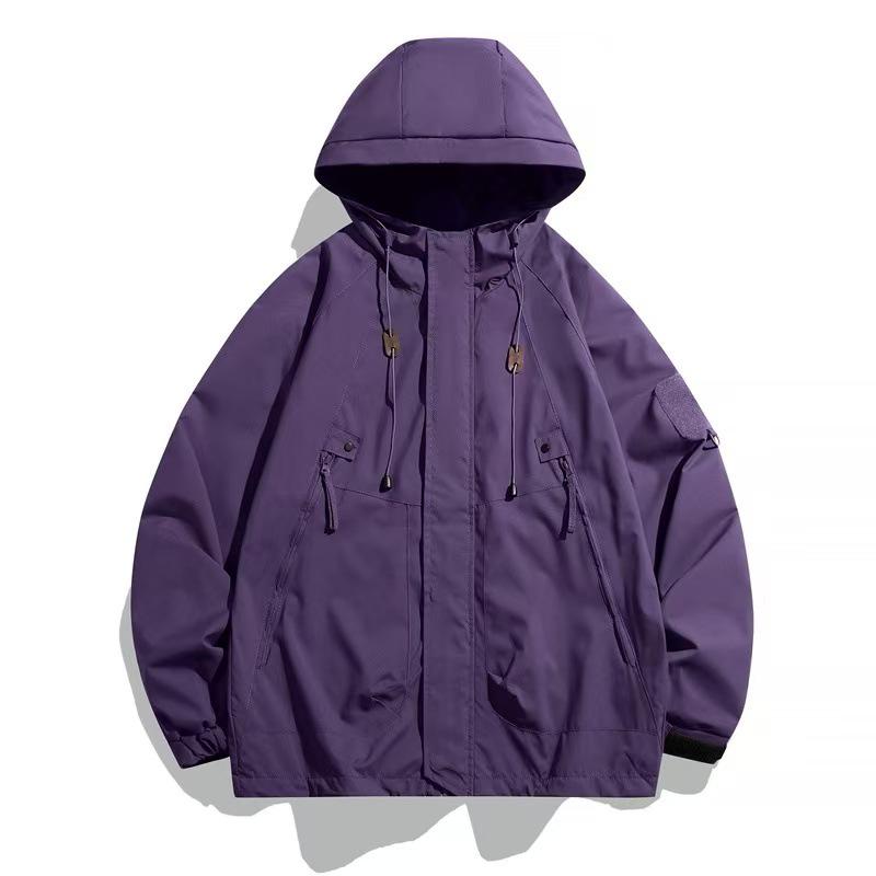 

Мужская ветровка в американском стиле 2024 года: Трендовая, свободного кроя, водонепроницаемая куртка для осени/зимы, идеально подходит для активного отдыха, пар и альпинизма. XL