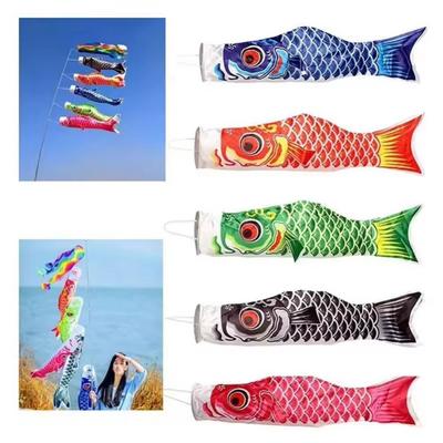 Japan Style Carp Flag Home Decoration Hanging Fish Windsock Flag New Windsock Streamer