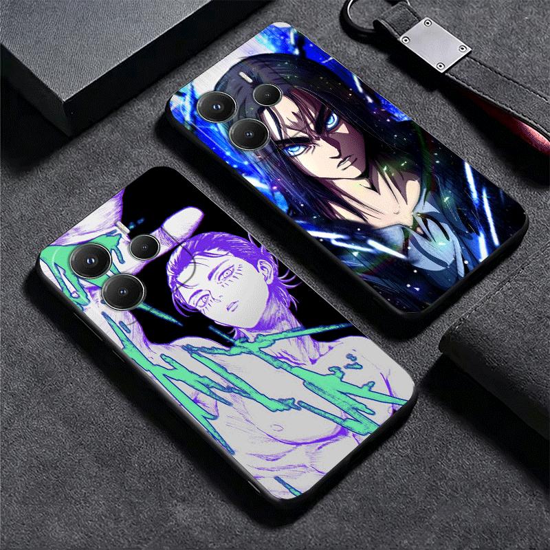 A-Attack On T-Titan Eren Yeager Soft Phone Case for Xiaomi Redmi Note 12 13 14 15 Pro Plus 11 12S 11S 11T 10 4G Black Cover Back