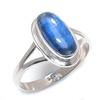 Natural Blue Kyanite Gemstone Handmade 925 Solid Silver Jewelry Ring Size 8 T9t25