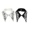 Detachable False Collar Encrusted Rhinestones Sequins Shawl for Shirt or Dress