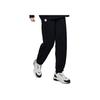 Li Ning Wade Dreamer Series Solid Color Letter Print Drawstring Elastic Warm Sports Pants Unisex Pants Black AKLSG25-1