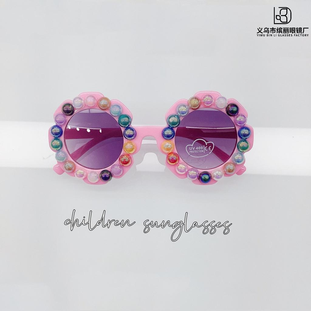 Fashion Children'S Sunglasses Sun Protection Uv Protection Diy Decorative Sunglasses Trend Boys And Girls Glasses