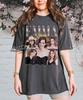 Emma Stone Collage Grafik T-Shirt, Retro Vintage Stil Bekleidung