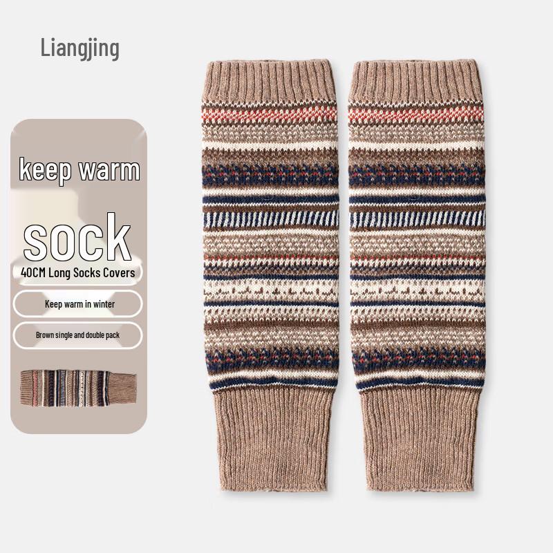 Women s Thickened Wool Over-the-Knee Leg Warmers One Size
